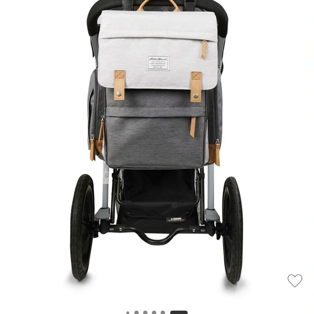 Eddie Bauer Gray Diaper Bag